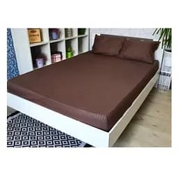 Простыня на резинке LightHouse Mf Stripe Brown, 200х160+25 см, коричневая (604804)