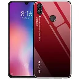 Чохол бампер Primo Gradient Glass для Huawei P Smart 2019 / Honor 10 Lite Red