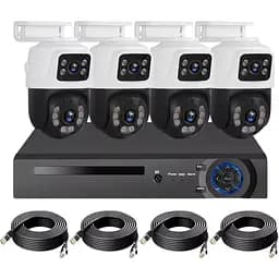 Комплект відеоспостереження Erston провідний з переглядом через 3G мережу DVR KIT 4ch метал HD набір на 4 камери з реєстратором