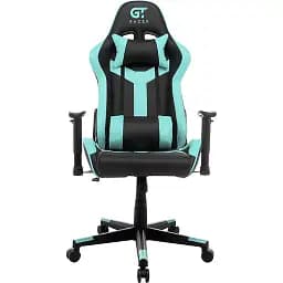 Геймерское кресло GT Racer черное с ментоловым (X-2527 Black/Mint)