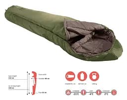 Спальний мішок Grand Canyon Fairbanks 190 -4°C Capulet Olive Left (340020) (DAS302056) - мініатюра 2