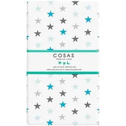 Простирадло Cosas полуторне 155х240 stars cs1, синій (StarsGreyBlue_155s)