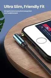 Кабель UGREEN 3.5 мм minijack стерео AUX TRS 3-піновий нейлонове обплетення 2 м Чорний (60181) - мініатюра 8