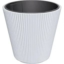  Кашпо для квітів Prosperplast Milly круглий конус 470 мм білий