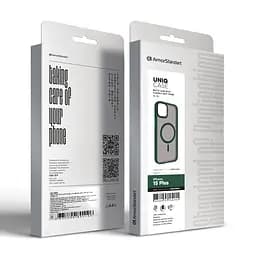 Чехол для Apple iPhone 15 Plus, Uniq MagCase, зеленый, противоударный, панель-накладка с MagSafe, ударопрочный TPU+PC, с магнитом MagSafe, поддержка полноценной беспроводной зарядки, ArmorStandart (ARM75323) - мініатюра 6