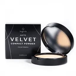 Пудра для лица Bogenia Velvet компактная матирующая №105 Vanilla Ванильно-бежевая