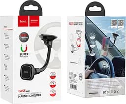 Автотримач Hoco CA55 Astute Series Windshield Car Holder Black/Gray (07543) [78724] - мініатюра 6