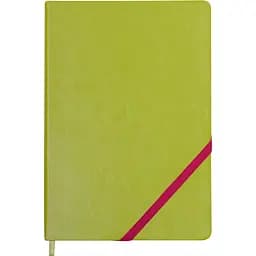 Блокнот діловий Buromax Logo2U Lollipop А5 96 арк. в лінійку обкладинка штучна шкіра салатовий (BM.295203-15)