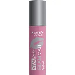 Рідка матова помада Maxi Color Viva liquid Glam Matt відтінок 02 (Лісова ягода) 5 г