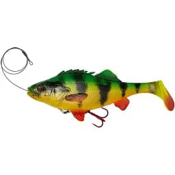 Силікон Savage Gear 4D LIine Thru Perch Shad SS 200 мм 100.0g Firetiger (поштучно)