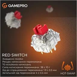 Клавіатура GamePro Genesis Silverlight MK126 USB UA Grey (MK126) - мініатюра 8