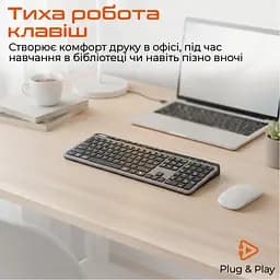 Клавіатура Meetion WK330 Wireless/Bluetooth Black (MT-WK330-A-RUA) - мініатюра 3