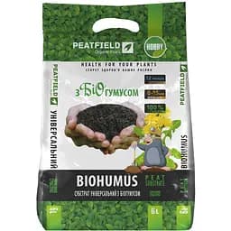 Торф'яний субстрат PeatField Універсальний з біогумусом 20 л (000015578)