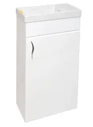 Тумба навісна ПіК Сіметрі права + раковина Cersanit Como 40 см Білий 30412