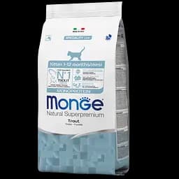 Сухой корм Monge Monoprotein Kitten с форелью,1,5 кг (70005500)