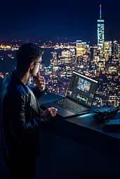 Ноутбук ASUS Zenbook Pro 16X UX7602ZM-ME116W 16' 4K OLED Touch, Intel i7-12700H, 32GB, F1TB, NVD3060-6, Win11, Черный (90NB0WU1-M005A0) - мініатюра 3