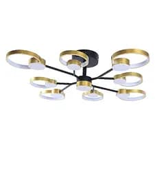 Люстра світлодіодна акрилова Sirius Ш 1313/9 Black+Gold - мініатюра 2