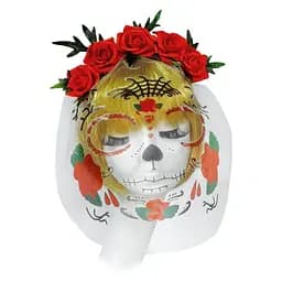 Обруч Санта Муерте з вуалью