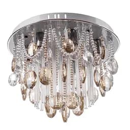 Люстра стельова Brille кришталева з підсвічуванням LED E14 40W CH (BCL-377C/7)