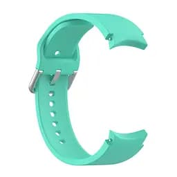 Силіконовий ремінець на смарт годинник Samsung Galaxy Watch 4 Classic 46mm/4 40mm/4 44mm/4 Classic 42mm/5 Pro 45mm/5 44mm/5 40mm/6 Classic 47mm/6 Classic 43mm/6 40mm/6 44mm/FE/7 40mm/7 44mm, Silicone, teal, зі зручною застібкою, на фітнес браслет