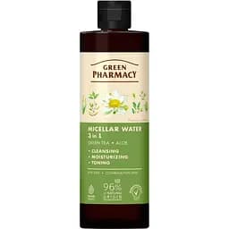 Мицеллярная вода 3 в 1 Зеленая Аптека Зеленый чай и алоэ 500 мл