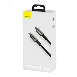 Кабель Baseus Tungsten Gold Fast Charging Cable Type-C to Lightning PD 20W 1m CATLWJ-01 Black - мініатюра 2