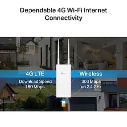 TP-Link Маршрутизатор Archer MR402 outdoor N300 4G/LTE, 1xFE LAN/WAN, OUTDOOR - мініатюра 5