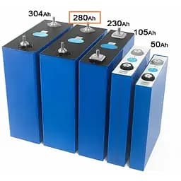 Акумуляторний елемент LiFePo4 EVE 3.2V/280A | Grade - A (896Wh) | Ω 0.17-0.18мОм