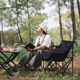 Стілець складаний Naturehike Stellaluna T01 CNH23JU13002, L, чорний - мініатюра 3