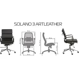 Офісне крісло Special4you Solano 3 artleather бежеве (E4817) - мініатюра 15
