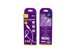 Кабель SkyDolphin S22L Soft Silicone USB - Lightning (M/M), 1 м, Violet (USB-000600) - мініатюра 2
