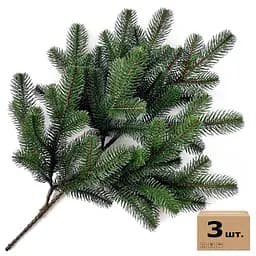 Гілка ялинки штучна Hvoya Lux зелена 60 см 3 шт.