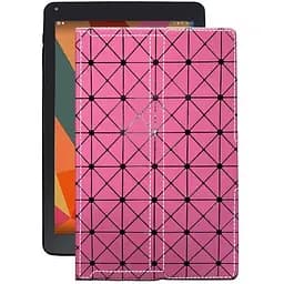 Чехол StatusCASE из экокожи для планшета Sigma mobile X-style Tab A101 Розовый ромб