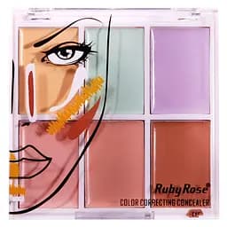 Палетка кольорових коректорів і консилерів Ruby Rose Color Correcting Concealer HB-8089, 11.4 г (6295125003799)