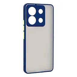 Чехол-накладка для Xiaomi Redmi Note 13 Pro 5G Poco X6 5G, Frosted Matte, синий, противоударный чехол с защитой всего корпуса, термополиуретан TPU + поликарбонат PC, ArmorStandart (ARM71844)