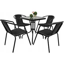 Комплект садовой мебели Jumi Bistro-4 квадратный стол