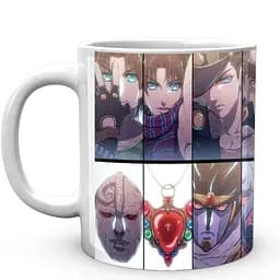 Кружка GeekLand Невероятные приключения ДжоДжо JoJo's Bizarre Adventure Герои и их стенды JJ 02.411 330 мл белая
