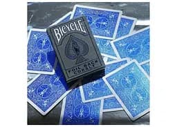 Карти гральні United States Playing Card Company Bicycle Foil Back Cobalt (blue) (02441) - мініатюра 4