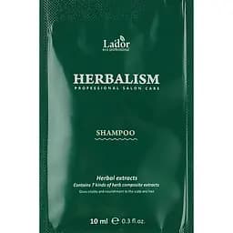 Шампунь заспокійливий із трав'яними екстрактами La'dor Herbalism Shampoo 10 мл
