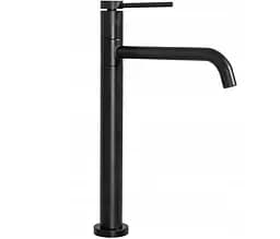 Смеситель для умывальника Rea Lugano slim высокий черный REA-B5001 Черный