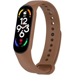 Силиконовый ремешок для Xiaomi Mi Band 7/6/5 Коричневый / Brown