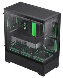 Корпус GameMax Vista 2 A Tempered Glass без БЖ Black (VISTA 2 AB) - мініатюра 4