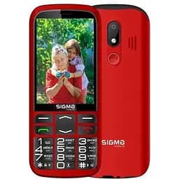 Мобильный телефон Sigma mobile Comfort 50 Optima Type-C Red "бабушкофон", 2 Mini-SIM, дисплей 3.5" цветной (320x480), моноблок