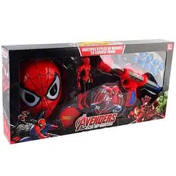 Набор героя A-Toys маска и фигурка с подсветкой высота 17 см механический пистолет 8 мягких шариков BB991QC
