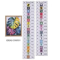 Набір з алмазною мозаїкою "Монстера" 40*50 см, IDEA2-CK6531, ТМ "99IDEAS" - мініатюра 8