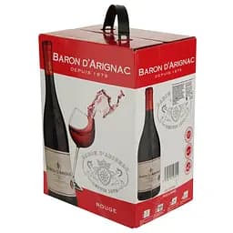 Вино Baron d'Arignac Rouge червоне напівсухе 12% 5 л (27288) - мініатюра 2