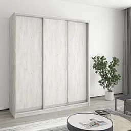 Шкаф-купе трехдверный MebelStar Комбо AL 3ДСП 180x60x210 см Аляска серый (MBS-3326)