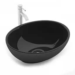 Умивальник Rea Sofia black накладний чорний REA-U0154, Чорний