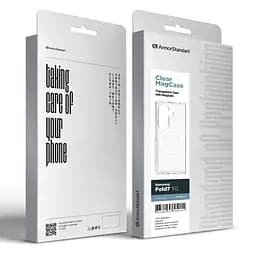 Чехол Samsung Galaxy Fold7 5G, Clear MagCase, прозрачный, противоударный, магнитный, панель-накладка с поддержкой MagSafe, поддержка беспроводной зарядки MagSafe, защита всего корпуса, TPU+PC, ArmorStandart (ARM88137) - мініатюра 11
