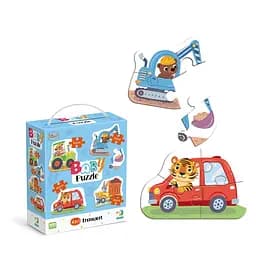 Дитячий пазл 4 в 1 "Baby puzzle. Транспорт" DoDo Toys 300685 набір 4 в 1 - мініатюра 2
